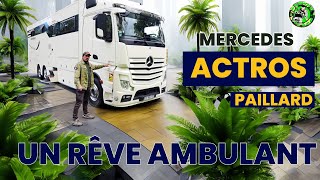 Inédit  Un CampingCar Mercedes ACTROS de 12m avec Garage et SlideOut Impressionnant [upl. by Onaicul653]