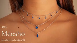 Viral Meesho Jewellery Haul Dainty amp Aesthethic Jewellery Haul  Aishwarya Khajuria [upl. by Kenneth]