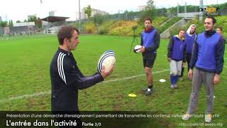 JeanJacques Sarthou  Atelier de pratique rugby partie « pratique » – Vidéo 311 [upl. by Lanna]