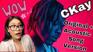 CKay  Love Nwantiti Remix  ACOUSTIC VERSION  REACTION  TIKTOK REALLY PUTS YOU ON [upl. by Donia]