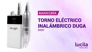 Torno eléctrico inalámbrico para uñas carga usb DUGA D297 [upl. by Aneek]