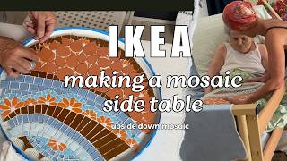 Surprising IKEA Gladom Table Mosaic Makeover [upl. by Eagle201]