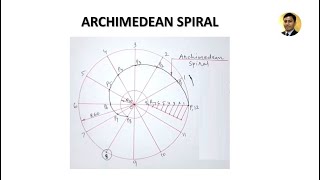 Archimedean Spiral  Problem 3  Engineering Curves  Engineering Drawing [upl. by Schulein839]