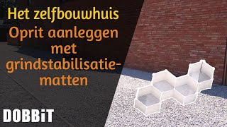 Zelfbouwhuis  Oprit aanleggen met grindstabilisatiematten [upl. by Ecnerrat]