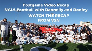 NAIA Football with Dannelly and Donley NAIA Football Championship Game Recap [upl. by Gunning580]