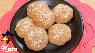 Keto Hamburger Buns  Keto Recipes  Keto Bread [upl. by Huskamp362]