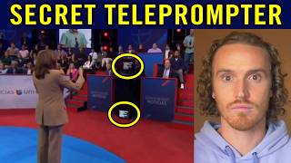 Kamala Harris CAUGHT CHEATING with Teleprompter in Town Hall [upl. by Sedgewick68]