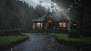 Heavy Thunderstorm Sounds  Relaxing Sound Rain Thunder amp Lightning Ambience for Deep Sleep [upl. by Htur]