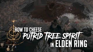 How to Cheese Putrid Tree Spirit at Haligtree in Elden Ring Easy Kill [upl. by Evelin]