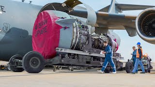 Removing US 10 Million Monstrous C17 Engines [upl. by Egroej974]