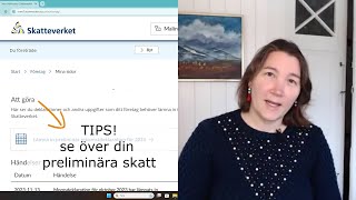 DAGS ATT LÄMNA IN EN PRELIMINÄR INKOMSTDEKLARATION INFÖR NÄSTA ÅR [upl. by Charmain72]