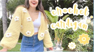 Crochet Cardigan  Crochet Sweater Tutorial [upl. by Bette-Ann]