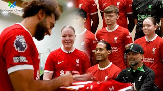 “Youre Very Tallquot 😅  Van Dijk Salah amp Co Make A Young Fan’s Dream Come True  Standard Chartered [upl. by Linehan]