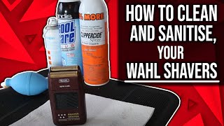 How To Clean Wahl shaver Andis And Babyliss Foil Shaver To Avoid Cross Contamination [upl. by Ger285]