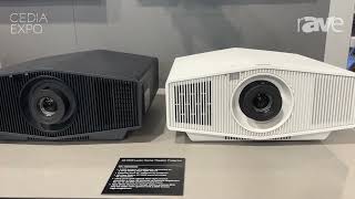 CEDIA Expo 2023 Sony Talks About 4K HDR XW Series of SXRD Laser Home Theater Projectors [upl. by Ahsercel]