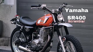 Yamaha SR400 Custom Scrambler by Huytocdai [upl. by Nosmoht781]