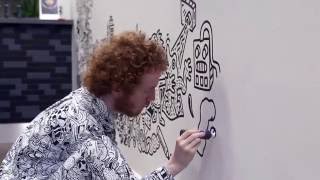 The Doodle Man Launches The Mill ART Space [upl. by Sivel]