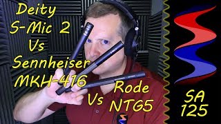 Deity SMic 2 vs Sennheiser MKH416 vs Rode NTG5  Sound Speeds [upl. by Ettezil]