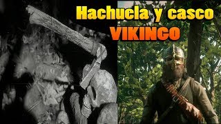 Hacha y casco vikingo como y donde encontrarlos RED DEAD REDEMPTION 2 [upl. by Tuchman566]