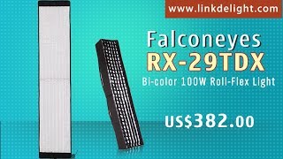 Falconeyes RX29TDX Bicolor 100W RollFlex Led Light with DMX512  Linkdelightcom [upl. by Cochard]