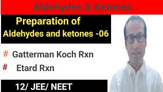 Methods of preparation of aldehydes ND ketones MOP [upl. by Martinsen]