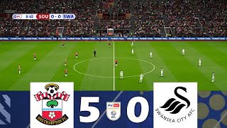 Southampton vs Swansea City 50  EFL Championship 202324  Match Highlights [upl. by Mercorr]