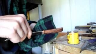 Making a fillet knife from a saw blade part 2 [upl. by Landon]