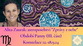 Zprávy z nebe na období Panny III část  Konstelace 121892024 [upl. by Worra]