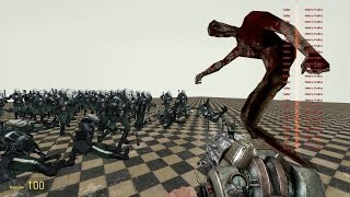 Garrys Mod Gets Intense 100 Metrocops vs Cry of Fear SNPCs  Who will win [upl. by Kcireddor]