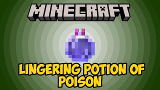 Minecraft How to Make Lingering Potion of Poison  Easy Potions Guide [upl. by Radburn]