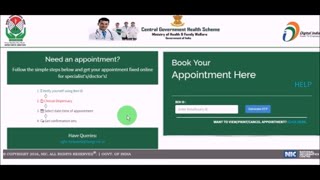 How to Book CGHS Online Appointment BookingCGHS Beneficiaries ऑनलाइन बुक करो Appointment [upl. by Chavaree]