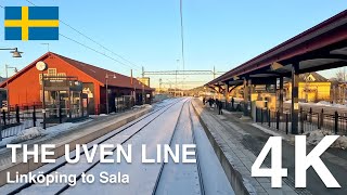 4K CABVIEW The UVEN Line Linköping to Sala [upl. by Revorg]