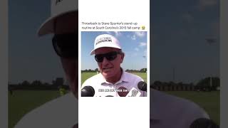 Steve Spurrier Gives Hilarious Interview During South Carolina Footballs 2015 Fall Camp [upl. by Fayette435]