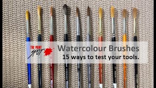 15 Ways to Test a Watercolour Brush [upl. by Mirna933]