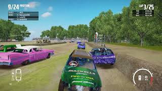 Ovalstar Promotions  Unlimiteds Metal Bender Bentelo 120924  Wreckfest Online Banger Racing [upl. by Hajar924]