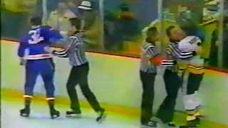 Ray Bourque BOS vs Rick Dudley WPG [upl. by Yahsram]