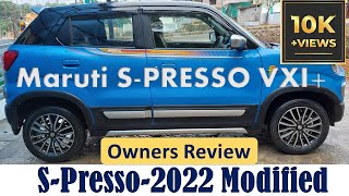 MARUTI SPRESSO VXI  2022 MODEL  MODIFIED  REVIEW [upl. by Asen]