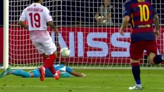 FC Barcelona vs Sevilla 5 4 Highlights UEFA Super Cup 2015 16 HD 720p English Commentary [upl. by Ahtamat]