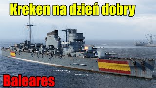 Baleares  Kraken i opis okrętu World of Warships [upl. by Balthasar]