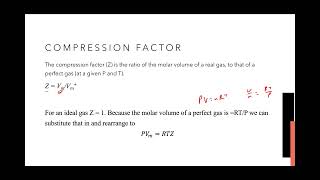 Topic 1C Real Gasses [upl. by Riehl]