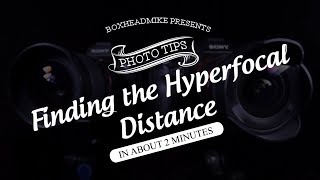 Finding the hyperfocal distance in about 2 minutes [upl. by Colfin]