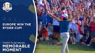 Tommy Fleetwood Wins the Ryder Cup for Europe  2023 Ryder Cup [upl. by Ennove260]