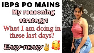 IBPS PO MAINS My reasoning strategy 😅 ibpspo bankingexams ibpspomains [upl. by Lasonde]