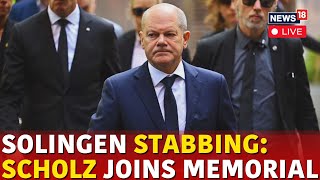 Solingen Knife Attack News LIVE  German Chancellor Olaf Scholz Attends Memorial  Germany  N18G [upl. by Orban]