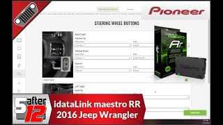 iDatalink Maestro RR  Programming for Pioneer AVHW4500NEX  2016 Jeep Wrangler [upl. by Earased]