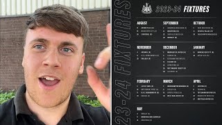 NEWCASTLE 20232024 PREMIER LEAGUE FIXTURES [upl. by Ardnassak549]