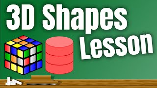 3D Shapes Lesson for Children  Classroom Video [upl. by Renwick]