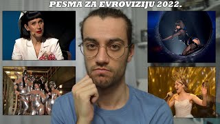 KOMENTARIŠEM NASTUPE I PESME SA PESME ZA EVROVIZIJU 2022 Srbija  Nenad Ulemek [upl. by Pelletier]