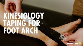 Kinesiology Taping for Plantar Fasciitis  How To Apply Kinesiology Tape for Arch Pain [upl. by Nyrrat]