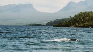 Calming Ocean Waves  Swedish Abisko Mountains  4k UHD Relaxing Water Sounds 5 Hours [upl. by Niasuh]